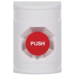 STI SS2301NT-EN Stopper Station – White – Push and Turn Reset – No Label
