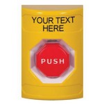STI SS2201ZA-EN S/Station – Yellow - Push & Turn-Reset Custom Label