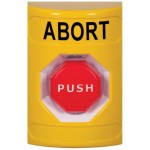 STI SS2202AB-EN Stopper Station – Yellow – Push Key to Reset – Illuminated – Abort Label