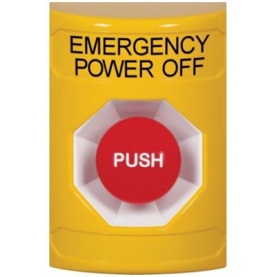 STI SS2202PO-EN S/Station – Yellow – Push – Key – to - Reset Illuminated Emergency Power Off