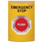 STI SS2204ES-EN Stopper Station – Yellow – Momentary Push – Emergency Stop Label