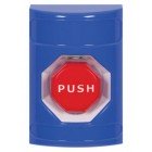 STI SS2402NT-EN Stopper Station – Blue – Push Key to Reset – Illumination – No Label