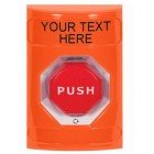 STI SS2509ZA-EN Stopper Station – Orange – Push and Turn – Illumination Button – Custom Label
