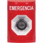 STI SS2003EM-ES Stopper Station – Red – Key-To-Activate – EMERGENCIA Label