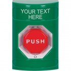 STI SS2109ZA-ZL Stopper Station – Green – Push & Turn Octagon - Illuminated Button – Custom Label