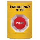 STI SS2201ES-EN Stopper Station – Yellow – Push and Turn Reset – Emergency Stop Label