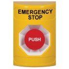 STI SS2204ES-EN Stopper Station – Yellow – Momentary Push – Emergency Stop Label