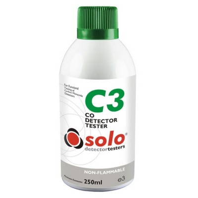 Solo C3 CO Detector Test Gas Canister 250ml Solo C3 CO Detector Test Gas Canister 250ml