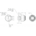 Klaxon Sonos Sounder, Deep Base, White Body 110/230v AC - PSS-0063 (18-980481)