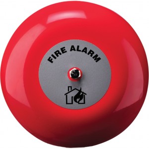Klaxon 6 Inch Fire Alarm Bell in Red 24v - TAA-0007 (18-980851)