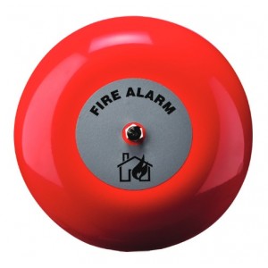 Klaxon 8 Inch Fire Alarm Bell in Red 24v - TAA-0015 (18-980852)