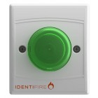 Vimpex 10-1310WFG-S Identifire Flush VID White Body Green Lens