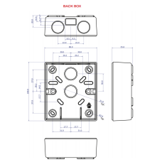 Vimpex 10-8010RXX-S Identifire Back Box (Red)