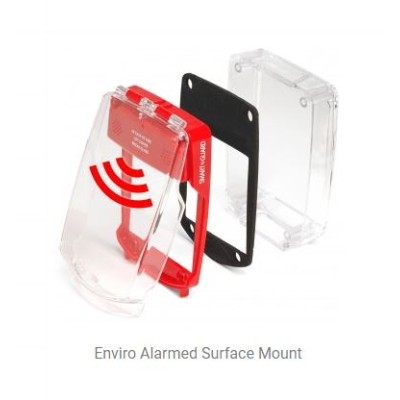 Vimpex SGE-SS-R Waterproof Surface Smart+Guard Call Point Cover with Sounder (Red)