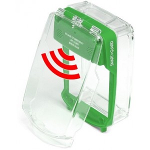 Vimpex SG-SS-G Smart+Guard Surface Call Point Cover with Sounder (Green)