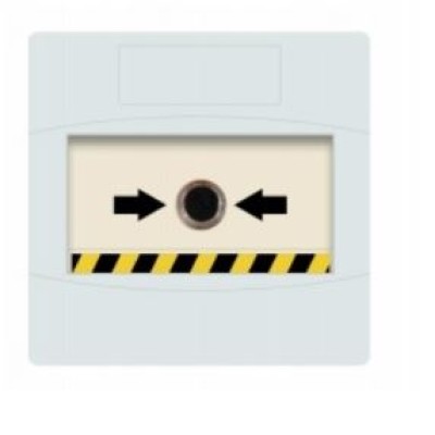 Vimpex SY-WF02 Sycall Resettable Call Point - White - Flush Mount - Double Pole Changeover