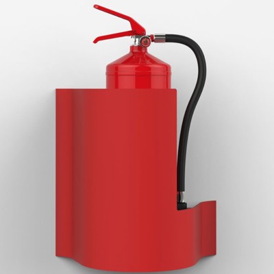 Commander Wave Red Wall Extinguisher Stand Commander Wave Red Wall Extinguisher Stand