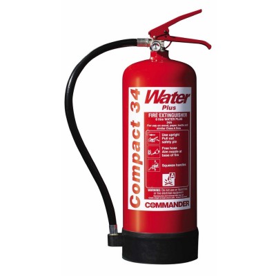 6 Litre Commander Plus Compact 34 Water Extinguisher - WSEX6A 6 Litre Commander Plus Compact 34 Water Extinguisher - WSEX6A