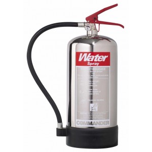 6 Litre Commander Contempo Stainless Steel Water Extinguisher - WSEX6SS