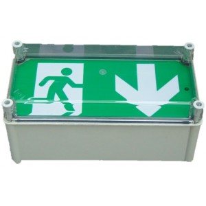 X-ESW LED 3 Hour Maintained Weatherproof Exit Box
