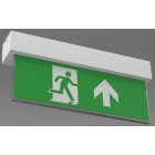 X-MPC LED 230v Mains Ceiling Mounted White Exit Sign