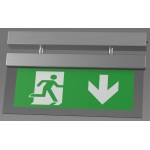 X-MPDB LED 3 Hour Maintained DALI Brushed Mounted Blade Exit Sign X-MPDB LED 3 Hour Maintained DALI Brushed Mounted Blade Exit Sign
