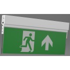 X-MPS LED Large 3 Hour Maintained Self-Testing Surface Mounted Blade Exit Sign