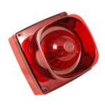 Zeta MKII-AMTSF/R Maxitone Addressable Combined Sounder & Flasher – Red