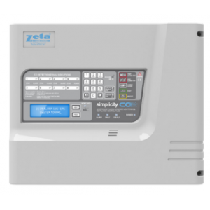 Zeta S64/CO Simplicity CO Carbon Monoxide Panel - 4 Zone - 64 Devices - Plastic Enclosure