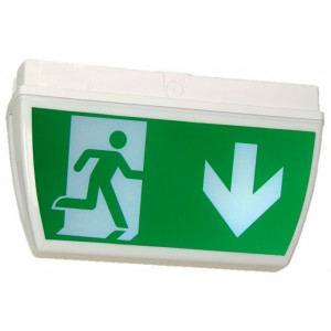 X-ESP LED 3 Hour Maintained Weatherproof Double Sided Exit Sign