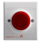 Vimpex 10-1310WSR-S Identifire Surface VID White Body Red Lens