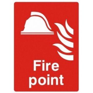 Fire Point Sign (150mm x 200mm) Photoluminescent