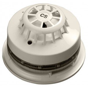 AlarmSense CS Heat Detector with Sounder Beacon Base – 55000-199APO