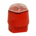 Vimpex Banshee Excel Lite Capsule Red Sounder with Clear Xenon Beacon (Deep Base) - 958CHX1101