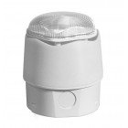 Vimpex Banshee Excel Lite Capsule White Sounder with Clear LED Beacon (Deep Base) - 958CHL1601