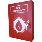 Elmdene A4 Red Document Box with Fire Logo