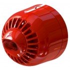 Aritech ASW2366 2000 Series Wall Mount Sounder VAD Beacon Shallow Base Red Flash