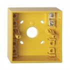 Ziton Yellow Surface Mounting Box with Earth Connector – DMN787Y
