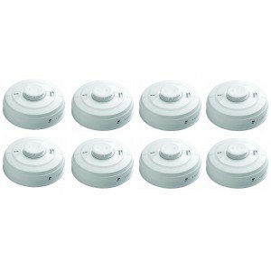Aico Ei164e Rechargeable Heat Alarm Evolution Series (Pack of 8)