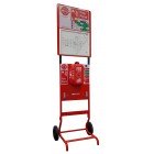 Howler FirePost Mobile Fire Point with Backboard, Signage & 2 x J Brackets