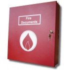 Elmdene Lever Arch Document Box with Fire Logo