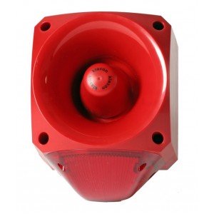 Klaxon Nexus 110dB Sounder Beacon Low Voltage, LED Red Lens 24-48v AC - PNC-0062 (18-980674)