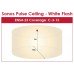 Klaxon ESC-5005 Sonos Pulse Ceiling Sounder VAD Beacon with Deep Base - White Body & White Flash 