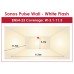 Klaxon ESC-5001 Sonos Pulse Wall Sounder VAD Beacon with Deep Base - White Body & White Flash