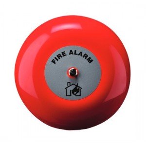 Klaxon 6 Inch Weatherproof Fire Alarm Bell in Red 24v - TAA-0017 (18-980853)