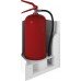 Commander Wave White Wall Extinguisher Stand