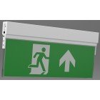 X-MPS LED Small 3 Hour Maintained Self-Testing Surface Mounted Blade Exit Sign